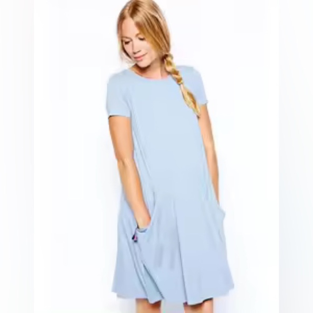 Daftbird Blue Shirt Dress N245-64